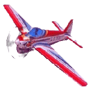 Animated airplane